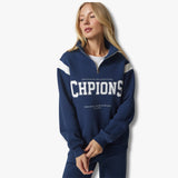 Half Zip Shoulder Stripe Track Suit for Female (Chpion)